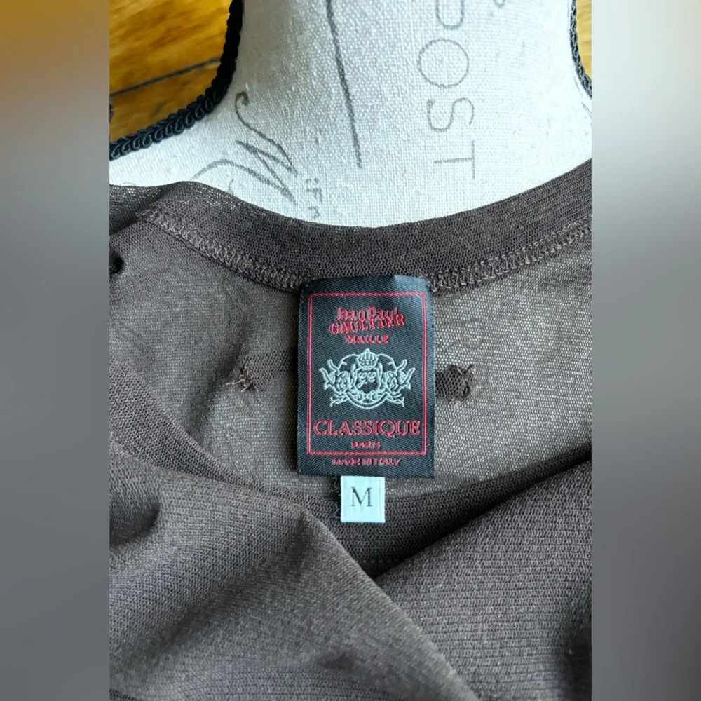 Vintage Jean-Paul Gautier Classique Sheer Tank Top
(M) Brown
Like New/Never Worn - Picture 10 of 10